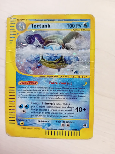 Carte pokémon tortank 4 165 - pokémon,