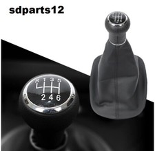 Pour Volkswagen Vw Passat B5 96 - 05 Pommeau Soufflet Levier De 6 Vitesses Crome