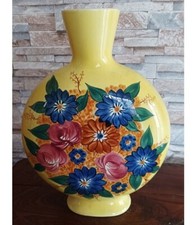 Grand Vase plat et décor