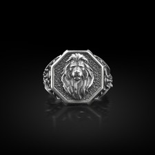 Bague chevalière tête de