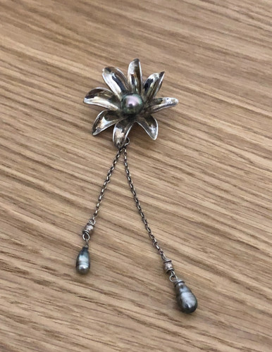 Superbe pendentif argent - , et