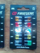 50 fusibles (5 pack) ATO MINI Voiture/Moto/Bateau 5A 7,5A 10A 15A 20A 25A 30A