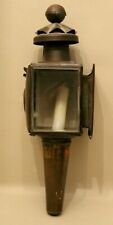 Ancienne lampe phare ou lanterne à bougie pour calèche de fiacre