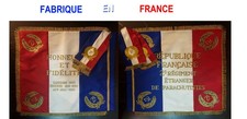 DRAPEAU souvenir peint main