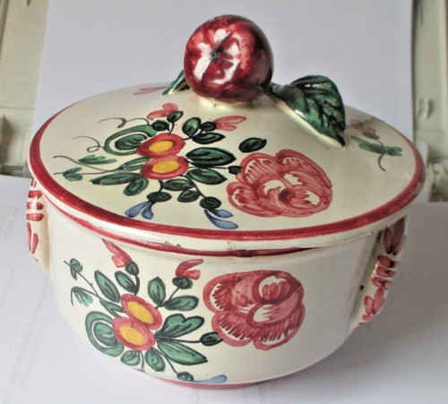 Ancien pot couvercle faïence - ancien,