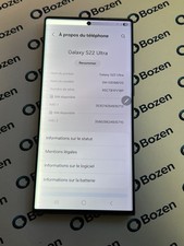 SMARTPHONE SAMSUNG GALAXY S22 ULTRA SM-S908B/DS 128 Go ÉCRAN HS
