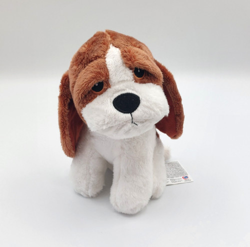 Peluche doudou chien basset - peluche,
