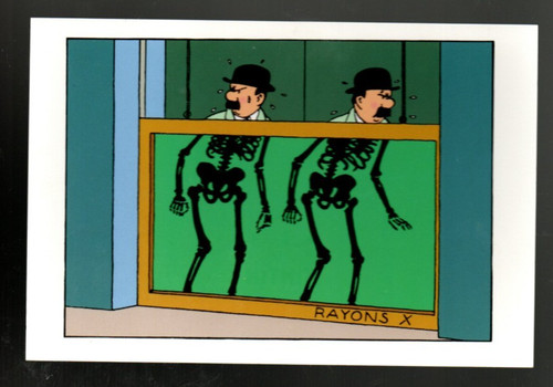 Carte postale hergé - hergé., tintin