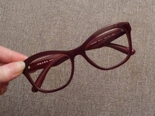 ? Monture/ Lunette de Vue Rectangle Papillon Rouge Bordeaux- Prada