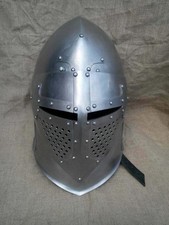 Casque bascinet acier - bascinet,