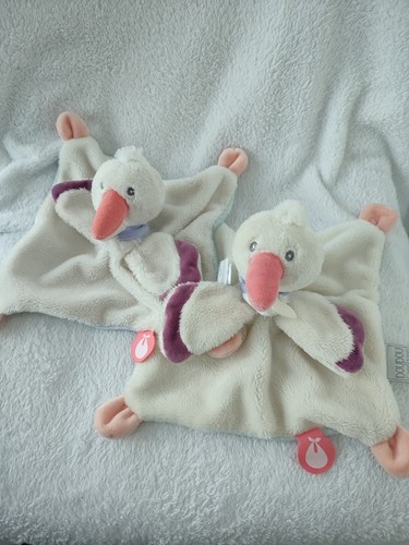 Lot doudou cigogne - de,