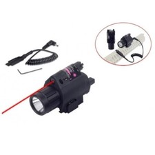 Lampe Laser rouge tactique et led 300 Lumens pour rail picatinny