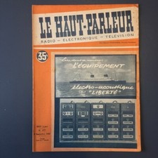 LE HAUT-PARLEUR revue Radio, Electronique, Télévision N° 877 du 7 septembre 1950