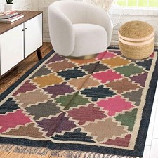 Tapis en laine de jute kilim