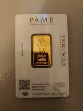 lingot or 20 grammes scellé et certifié