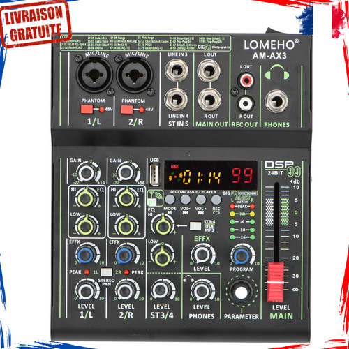 Table mixage canaux audio - 4,