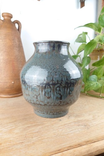 Vase céramique signé - en,