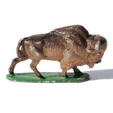 Ancienne figurine Quiralu : le Far-West / bison