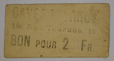 Monnaie de nécessité - Bon pour 2F des Caves Tournus -