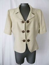 Tailleur jupe  en lin  couleur