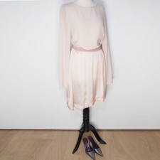 Jupe A Ligne En Satin Rose