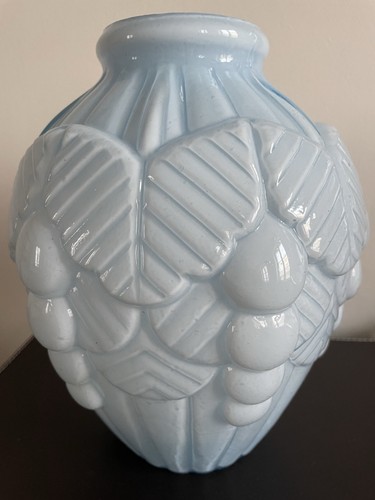 Vase opaline bleu - vase, ciel
