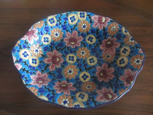 Ancien superbe plat en - superbe,