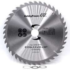 Lame De Scie Circulaire 40 Dents Scie À Onglet Scie À Format Ø 254x30