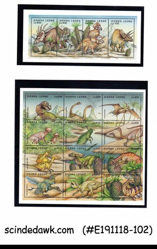 Sierra leone 1995 dinosaurs - sierra,