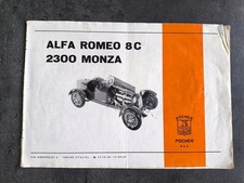 1/8 RIVAROSSI ITALY POCHER ALFA ROMEO 8C 2300 MONZA INSTRUCTIONS 9 PAGES BEU