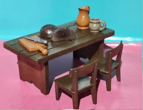 Playmobil table viandes - table,
