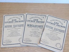 LOT 3 Les Livres Jaunes Moteurs Electriques MECANIQUE Oscar Beausoleil TOURNAGE
