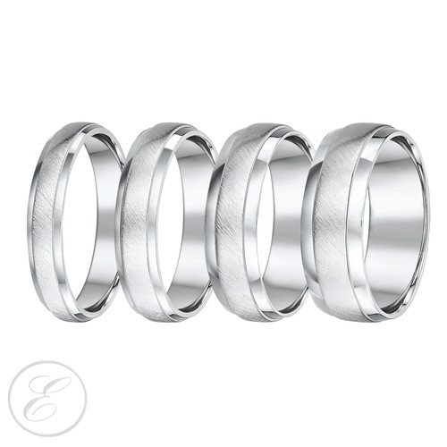 Bague platine mate - en,