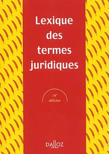 Lexique des termes juridiques