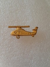 Pin's Hélicoptère Doré Avec