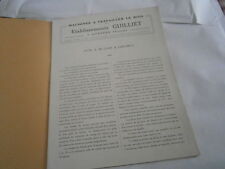 Machine a travailler le bois  Guillet Auxerre scie grume degau etc