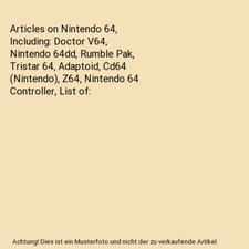 Articles on Nintendo 64