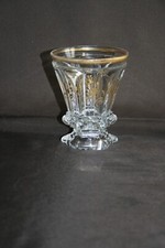 Verre  ancien en cristal 19ème - Décor doré