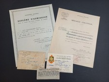 Lot diplômes Indochine + éléments 2GM, Gendarmerie, Garde républicaine