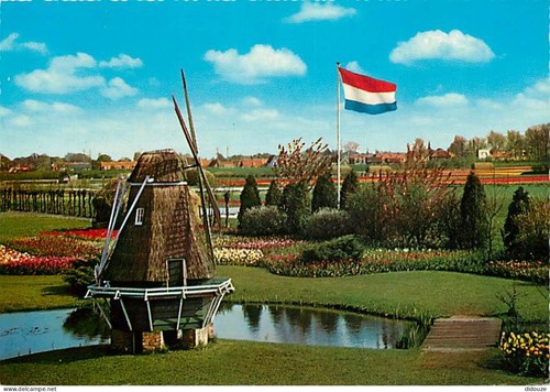 Carte postale moulin - postale, vent