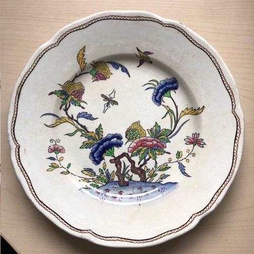 Assiette ancienne faïence - assiette,
