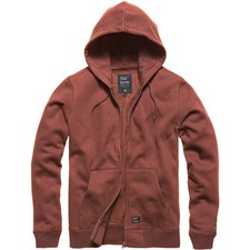 Vintage Industries Sweat-shirt à capuche Redstone Homme Veste Faded Red