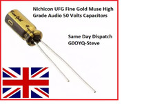 Nichicon UFG Fine Gold Muse Haute Qualité Audio 50 Volts Condensateurs