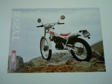Yamaha TY 250 S de 1988 Prospectus Catalogue Brochure Moto 