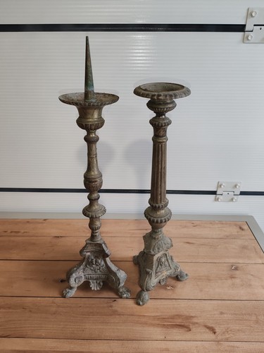 Rare ancien cierge x2 - rare,