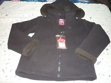 MANTEAU VESTE BLOUSON FILLE POLAIRE MARRON CHOCOLAT 14 ANS 100% NEUVE ETIQUETTES