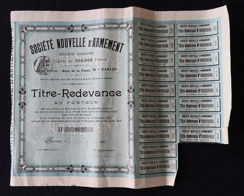 Action 1900 société nouvelle - action,