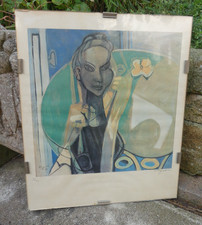 Edouard PIGNON - Lithographie signée Numérotée Femme à la fleur 1946 ami Picasso