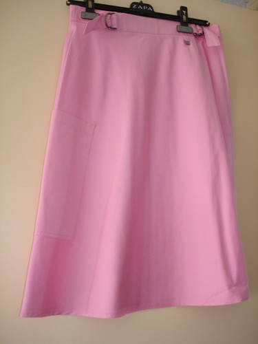 Jupe neuve coton rose - neuve,