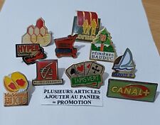 (K1) Lot De 10 Pin's Tapis Vert Canal + Caisse D'épargne Bijou Mornay ...